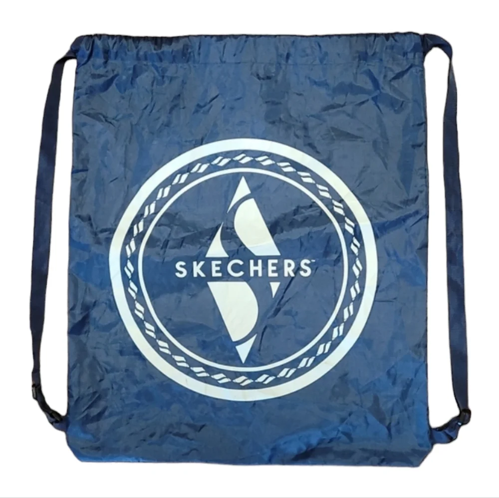 $7 ADD ON Skechers Mini Backpack Drawstring Nylon Gym Tote Handbag String Bag